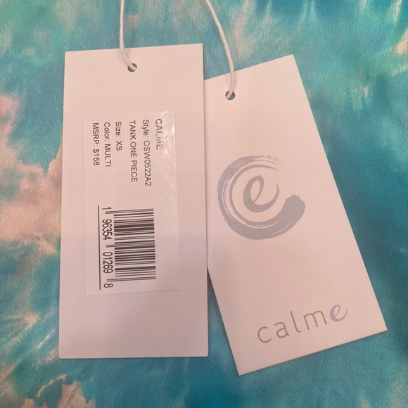 Johnny Was Calme One Piece Tank Swimsuit Multi Color NWT - Picture 8 of 8